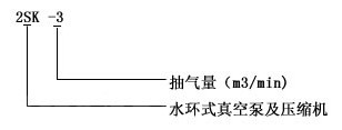 2SK型水環式真空泵的型號意義
